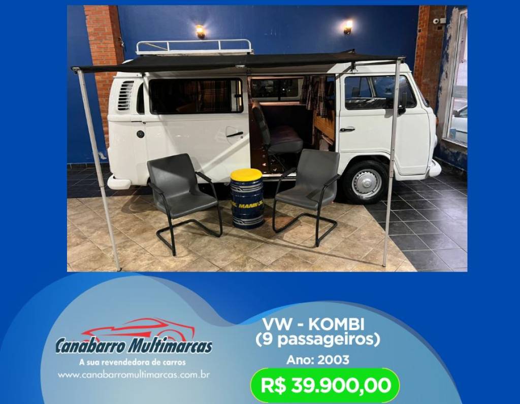 Volkswagen Kombi Standard/ Luxo/ Série Prata    2003