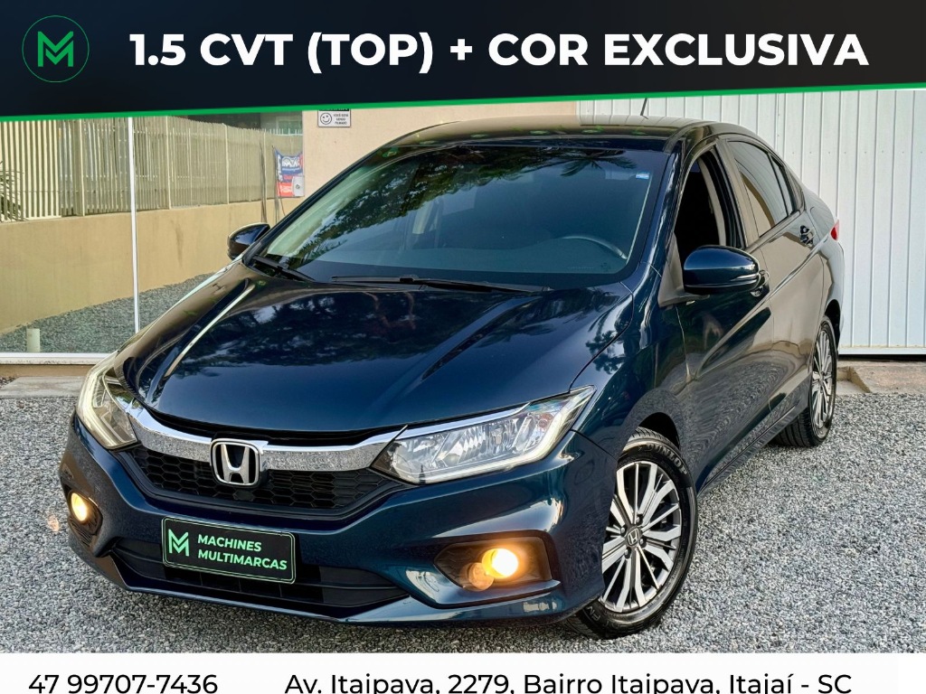 Honda City EX 1.5 CVT (TOP) FINANCIO E TROCO    2018