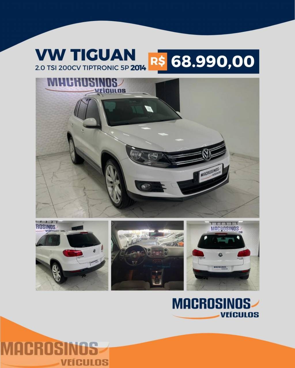 Volkswagen Tiguan 2.0 TSI 200cv Tiptronic 5p    2014