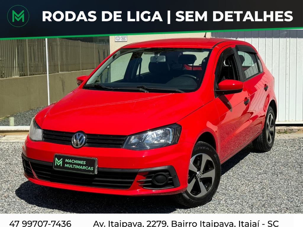 Volkswagen Gol COMPLETO + RODAS 15 (TROCO E FINANCIO)    2017