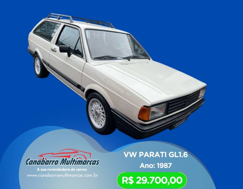 Volkswagen Parati GL 1.6 Mi/ 1.6/ GLS/ Club 1.6    1987